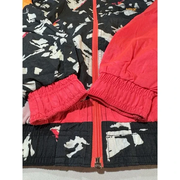 VTG 80s/90s NIKE Elite Color Block Colorful Windbreaker Track Jacket S Full Zip - Picture 5 of 13